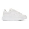 Alexander Mcqueen Leather Exaggerated-sole Sneakers In 9000 White