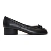 Maison Margiela Tabi 30mm Leather Ballerina Pumps In Black