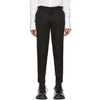 Alexander Mcqueen Men's Solid Twill Tapered Trousers In 1000  Black