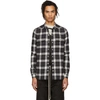 RICK OWENS Black & Off-White Check Outer Shirt