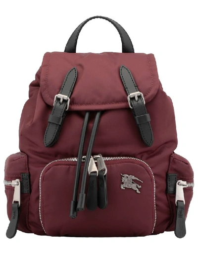 Burberry Rucksack Small Backpack In Burgundy Red