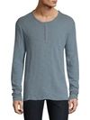 ATM ANTHONY THOMAS MELILLO Distressed Henley Top