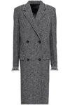 HELMUT LANG HELMUT LANG WOMAN DOUBLE-BREASTED WOOL-BLEND TWEED COAT ANTHRACITE,3074457345620577324