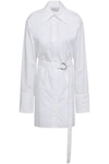 HELMUT LANG HELMUT LANG WOMAN COTTON MINI SHIRTDRESS WHITE,3074457345619955972