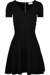 MILLY MILLY WOMAN TWISTED KNITTED MINI DRESS BLACK,3074457345620012275