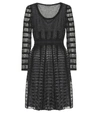 ALEXANDER MCQUEEN SHEER KNITTED MINIDRESS,P00367360