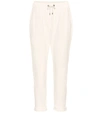 BRUNELLO CUCINELLI COTTON-BLEND CROPPED PANTS,P00369102