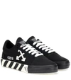 Off-white Black Striped Vulcanized Sneakers