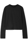 Atm Anthony Thomas Melillo Classic Jersey Long Sleeve Boy Tee In Black