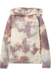 TRE BY NATALIE RATABESI THE BRIGITTE EMBELLISHED TIE-DYED COTTON-TERRY HOODIE