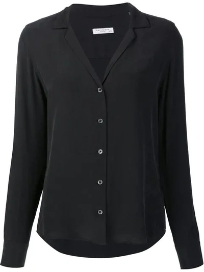 Equipment Adalyn Shirt Long Sleeves In Black