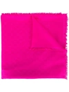Gucci Gg Jacquard Shawl In Pink