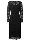 DOLCE & GABBANA LACE FITTED DRESS