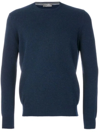 Barba Crew Neck Sweater In Black