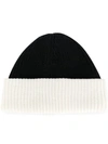 BOTTEGA VENETA BICOLOUR BEANIE