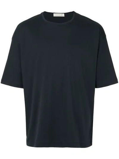 Mackintosh Navy Cotton Crewneck T-shirt Gcs-025 - 蓝色 In Blue