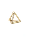 Shihara Diamond Triangle Earring 10 (01) In Metallic