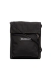 Balenciaga Black Explorer Messenger Bag