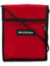 BALENCIAGA BALENCIAGA EXPLORER LOGO刺绣手拿包 - 红色