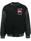 Haculla Lost Breed Patch Bomber Jacket In Black
