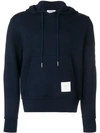 THOM BROWNE 4-BAR HONEYCOMB PIQUÉ HOODIE