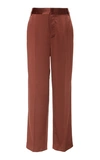 JOSEPH JACK SILK STRAIGHT-LEG PANTS,722182