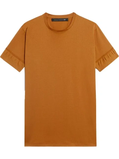 Mackintosh 0003 Orange Cotton 0003 Crew Neck T-shirt In Yellow