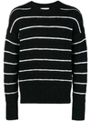 AMI ALEXANDRE MATTIUSSI STRIPED OVERSIZED SWEATER