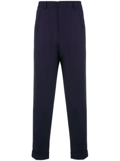 Ami Alexandre Mattiussi Carrot Fit Tailored Trousers In Blue