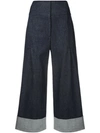 CAROLINA HERRERA CROPPED WIDE TROUSERS