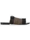 PROENZA SCHOULER FRINGE FLAT SLIDES