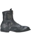 GUIDI GUIDI FRONT ZIP BOOTS - GREY