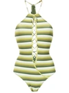 AMIR SLAMA STRIPED SWIMSUIT