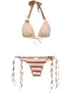 AMIR SLAMA STRIPED BIKINI SET