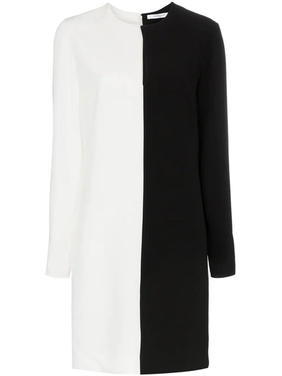 Givenchy 双色衬衫式连衣裙 - 黑色 In White