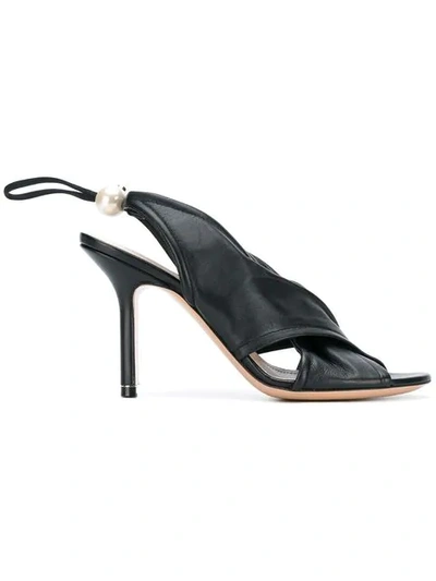 Nicholas Kirkwood Shoes Black Nappa 90mm Delfi Sandals