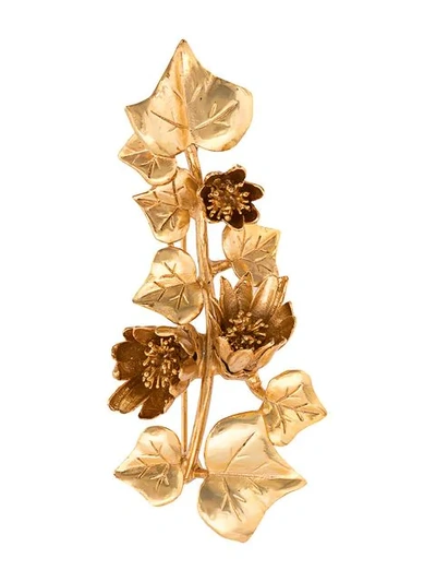 Oscar De La Renta Ivy胸针 - 金色 In Gold
