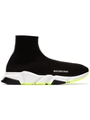 Balenciaga Speed Sock Sneakers In Black