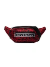 GIVENCHY black and red graphic belt bag