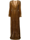 ADAM LIPPES V-NECK GOWN