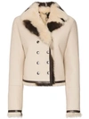 CHLOÉ REVERSIBLE CROPPED SHEARLING JACKET