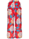 A PEACE TREATY TALLA FLORAL PRINT TROUSERS