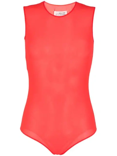 Maison Margiela Sleeveless Bodysuit In <p>