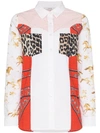 GANNI SWEENY PATCHWORK PRINT SHIRT