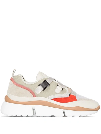 Chloé Sonnie Sneakers In Neutrals