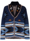 ALANUI V NECK ARROW INTARSIA CASHMERE CARDIGAN