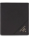 Prada Saffiano Leather Wallet In Black