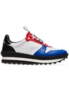 GIVENCHY WHITE AND RED TR3 RUNNER LEATHER SNEAKERS