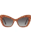 DOLCE & GABBANA CAT-EYE TINTED SUNGLASSES