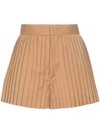 BLINDNESS HIGH WAISTED PLEATED WOOL SHORTS